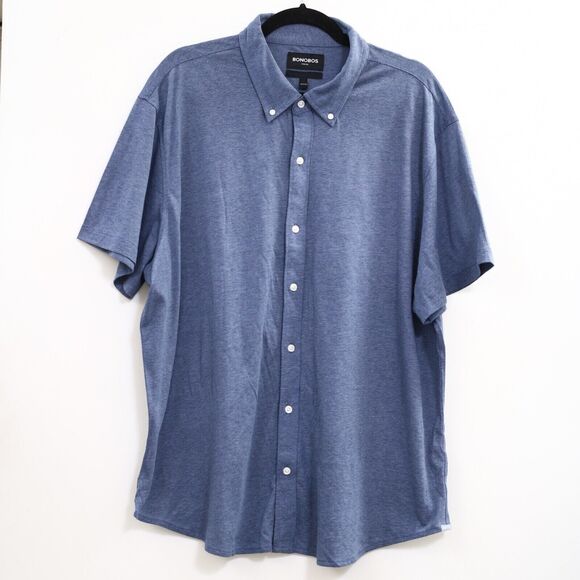 270198 Bonobos Stretch Jersey Everyday Men's Shirt Buttondown Slim Fit M NEW - Picture 1 of 4